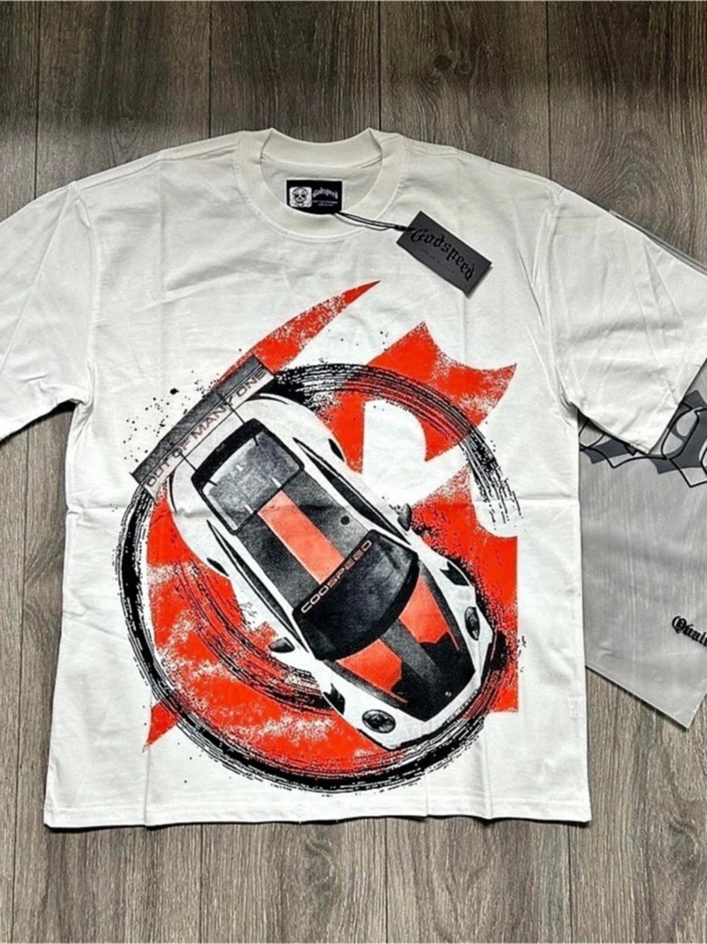 Godspeed Out of Many One Racing Graphic T-Shirt